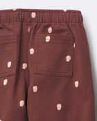 Toute-petit fille - Pantalon &agrave; plis &agrave; pois - Bourgogne, image 6 sur 6 diapositives