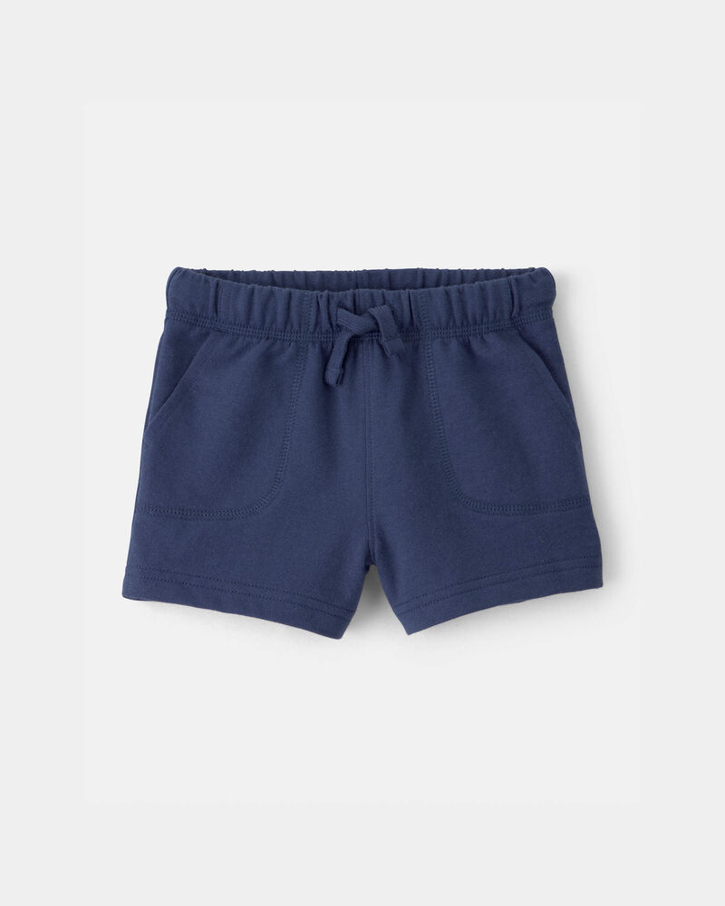 Baby Boy French Terry Shorts - Blue, image 1 of 4 slides