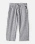 Toddler Boy Fleece Joggers - Grey, image 1 of 4 slides