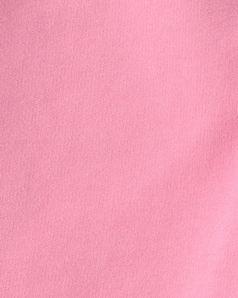 Filles - Pantalon &agrave; jambe large en jersey bouclette - Rose, image 3 sur 3 diapositives
