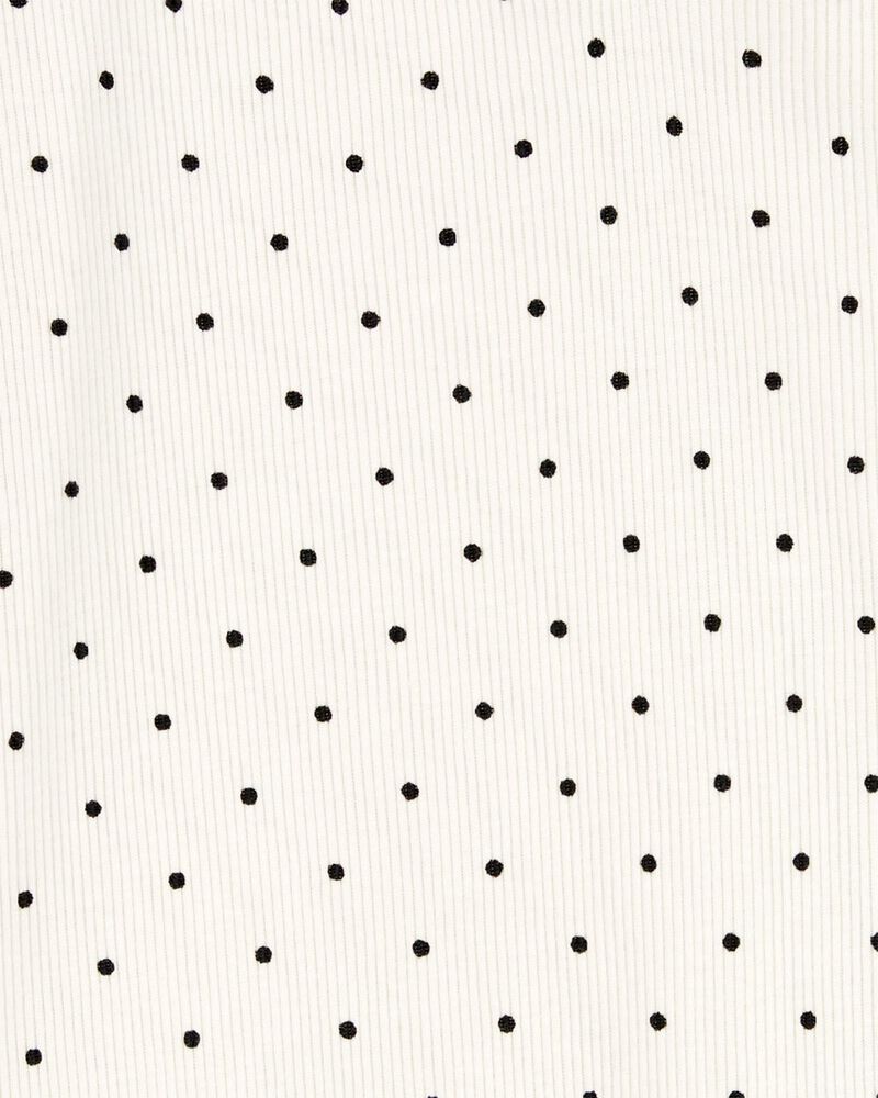 Toddler Polka Dot Cotton Rib Top, image 2 of 3 slides