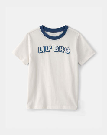Toddler Boy 'Lil Bro' Graphic Tee - Ivory, 
