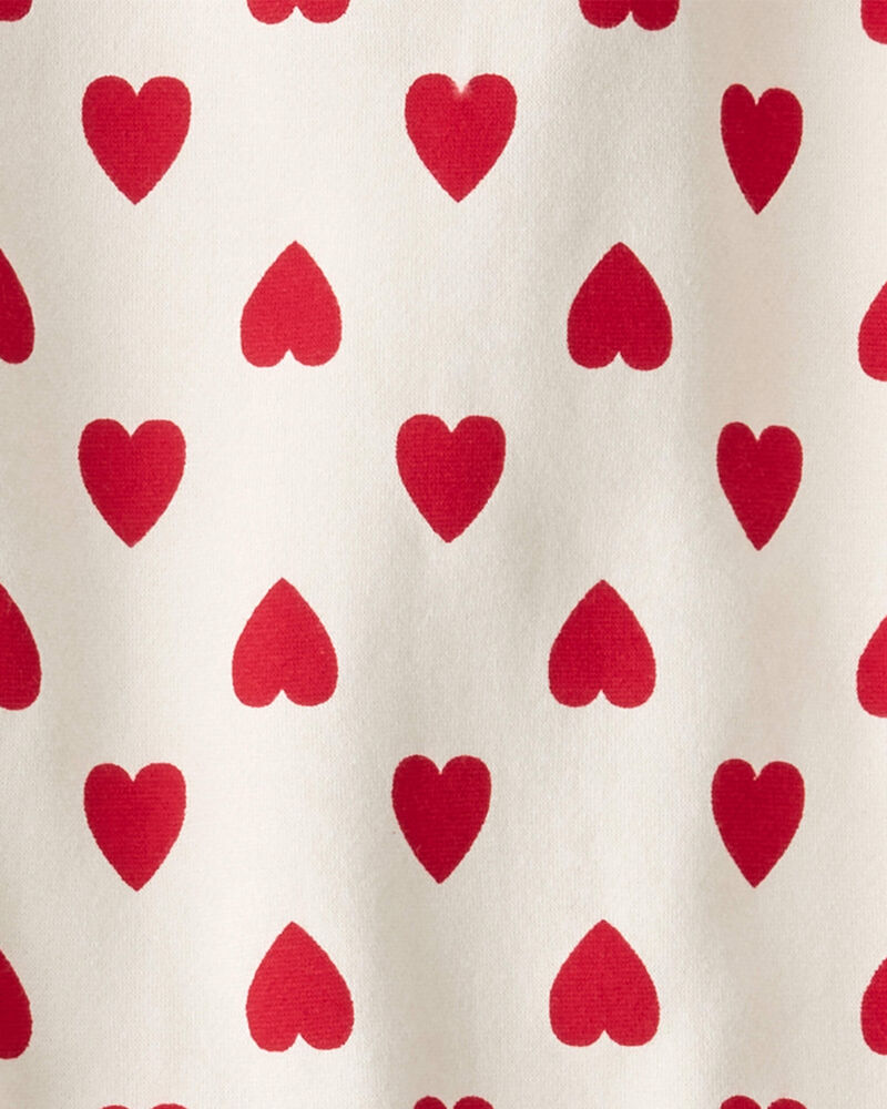 Toddler Girl 2-Piece Set Made with Organic Cotton in Forever Hearts Print, image 3 of 4 slides