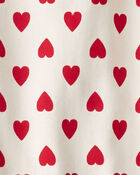 Toddler Girl 2-Piece Set Made with Organic Cotton in Forever Hearts Print, image 3 of 4 slides