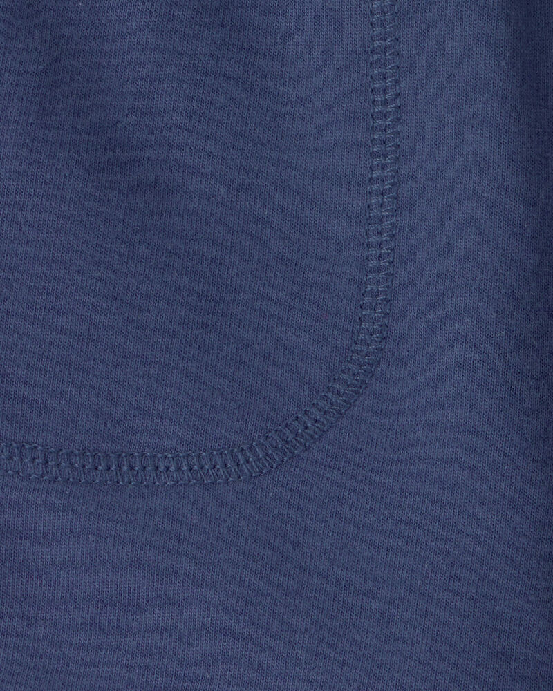 Toddler Boy French Terry Shorts - Blue, image 3 of 4 slides