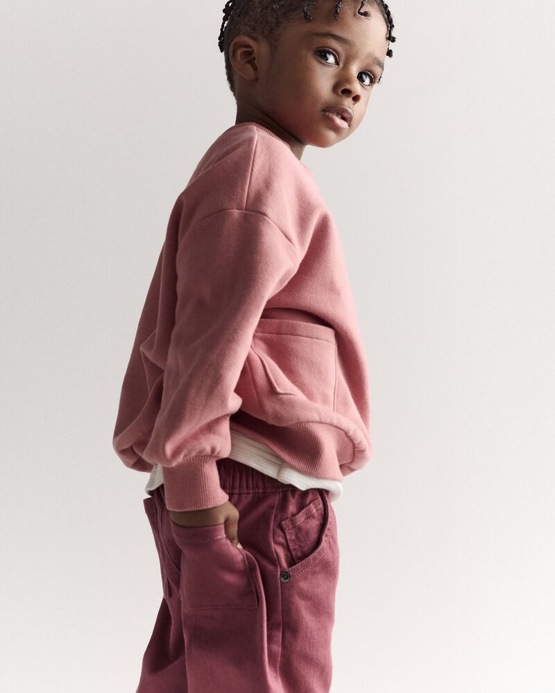 Toddler Barrel Pant - Burgundy, image 3 of 8 slides