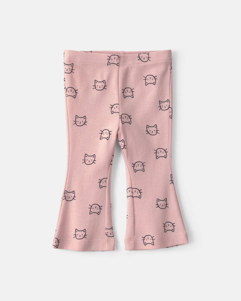 Baby Girl 3-Piece Cat Hooded Layering Set - Grey/Pink, image 2 of 5 slides