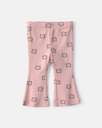 Baby Girl 3-Piece Cat Hooded Layering Set - Grey/Pink, 
