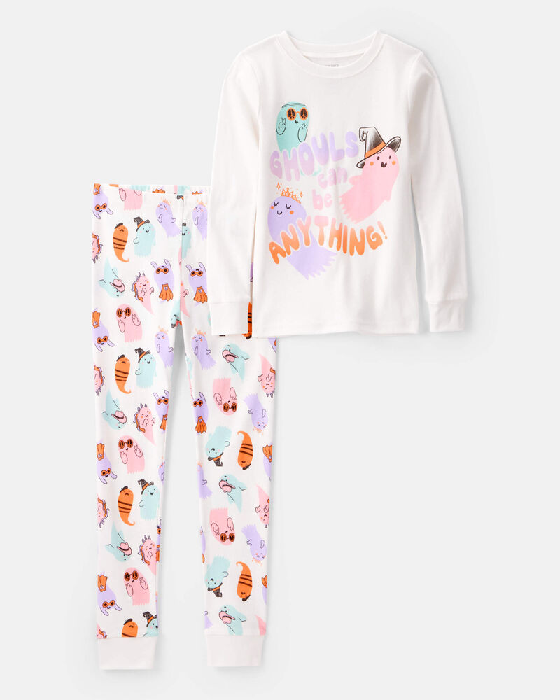Kid 2-Piece Ghouls Can Be Anything Halloween 100% Snug Fit Cotton Pyjamas, image 1 of 4 slides