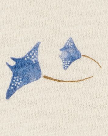 Enfant en bas âge Chandail en tricot à motifs de l’océan - Crème, 