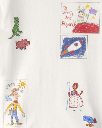 Tout-petit - T-shirt manches courtes &agrave; imprim&eacute; Pixar&copy; Toy Story - Blanc, 