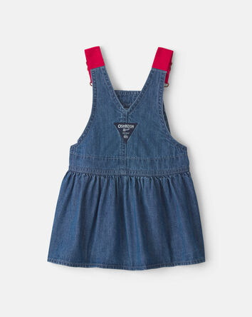 Baby Girl Chambray Denim Skirtall - Medium Wash, 