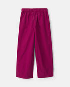 Girls Nylon Track Pants - Burgundy, image 2 of 4 slides