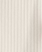 Baby Girl Rib Pull-On Stretch Flare Leggings - Cream, image 3 of 4 slides