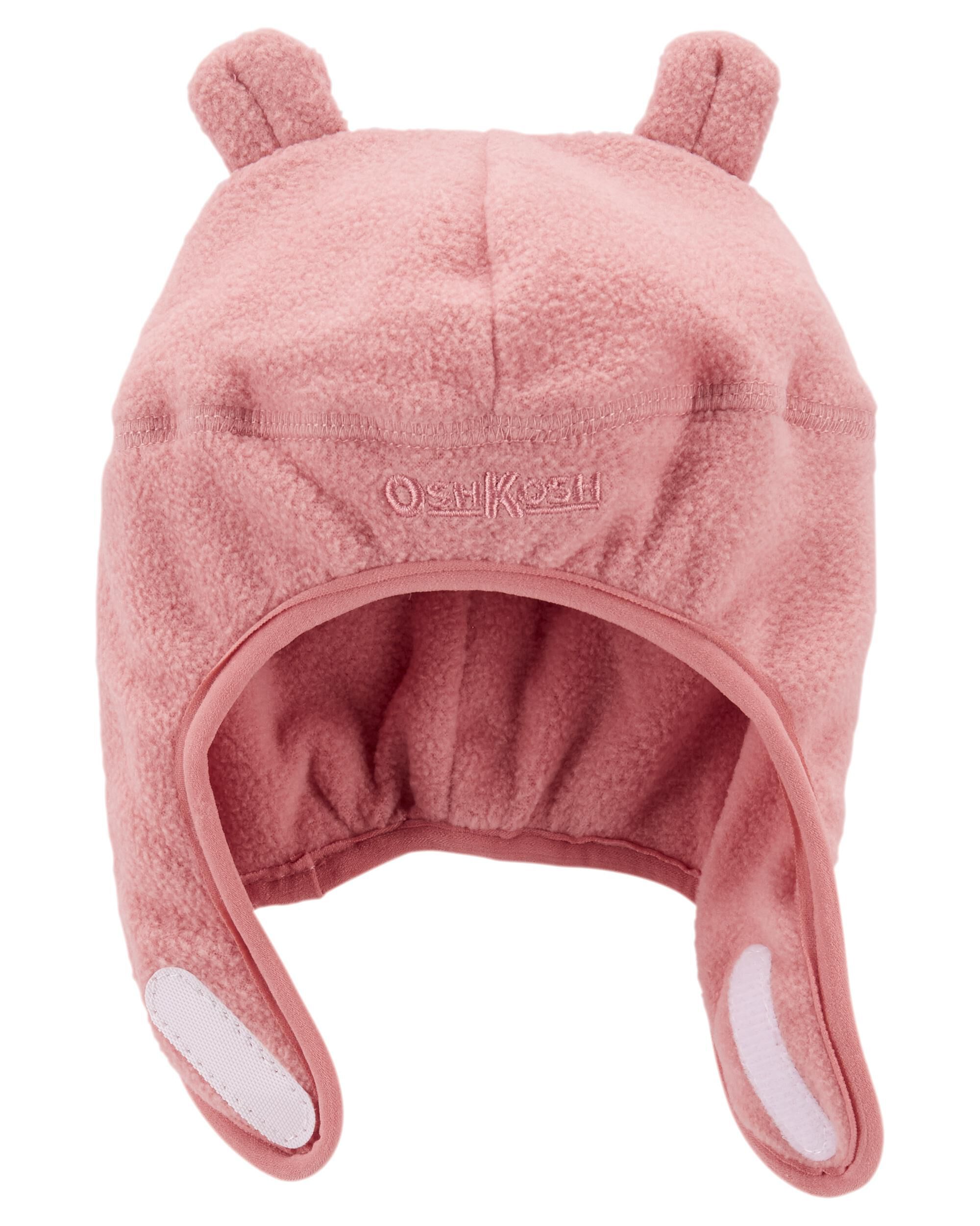 Fleece Hat With Ears Chinstrap