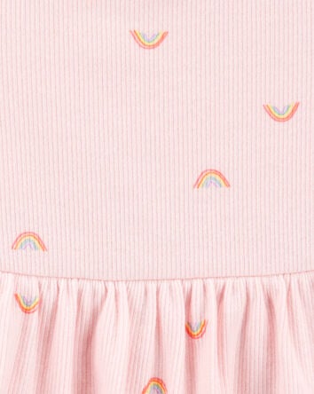 Baby 2-Piece Rainbow Peplum Bodysuit Pant Set, 
