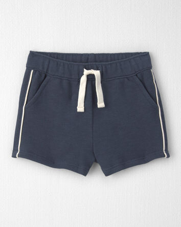 Baby 2-Piece Organic Cotton Pullover & Short Set in Navy, 