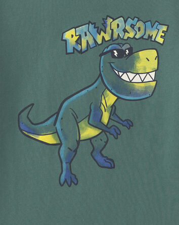 Toddler Boy 'Rawrsome' Dinosaur Long-Sleeve Graphic Tee - Green, 