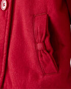 Toddler Girl Long-Sleeve Fashion Peacoat - Red, image 3 of 6 slides