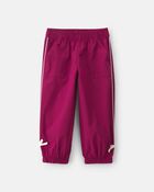 Toute-petite fille - Pantalon de jogging en popeline et boucle aux chevilles - Rouge, image 1 sur 6 diapositives