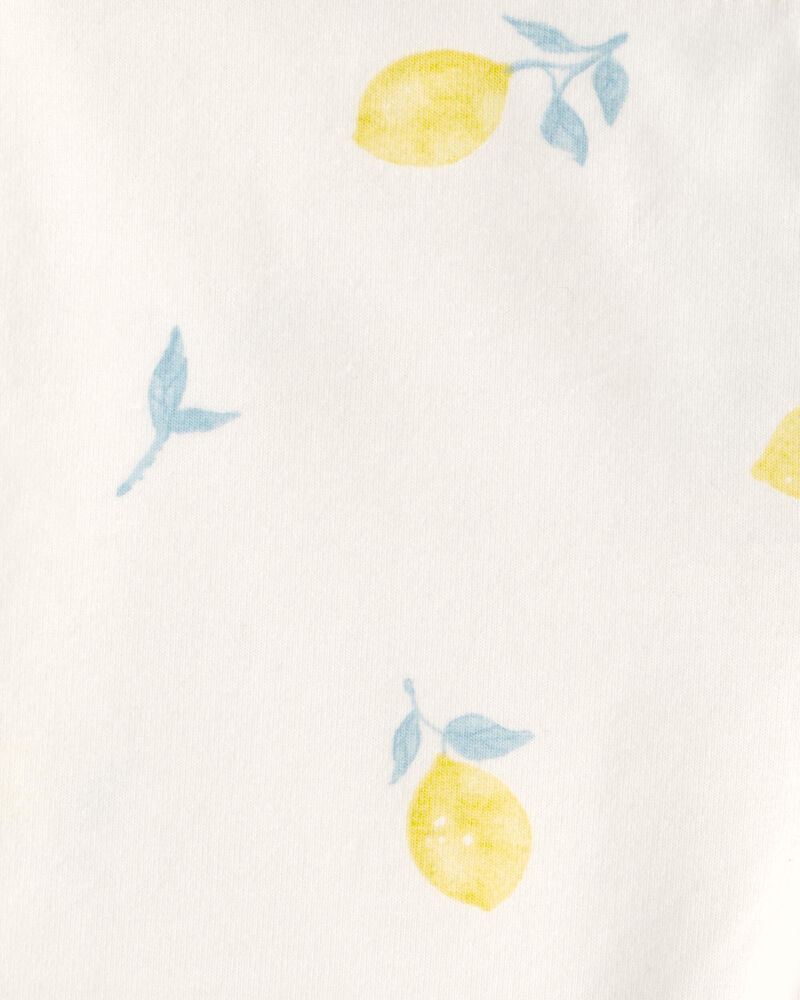 Tout-petit fille - Short de cycliste, citrons - Cr&egrave;me, image 3 sur 3 diapositives