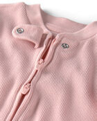 Baby Girl Organic Cotton Sleeper, image 3 of 4 slides