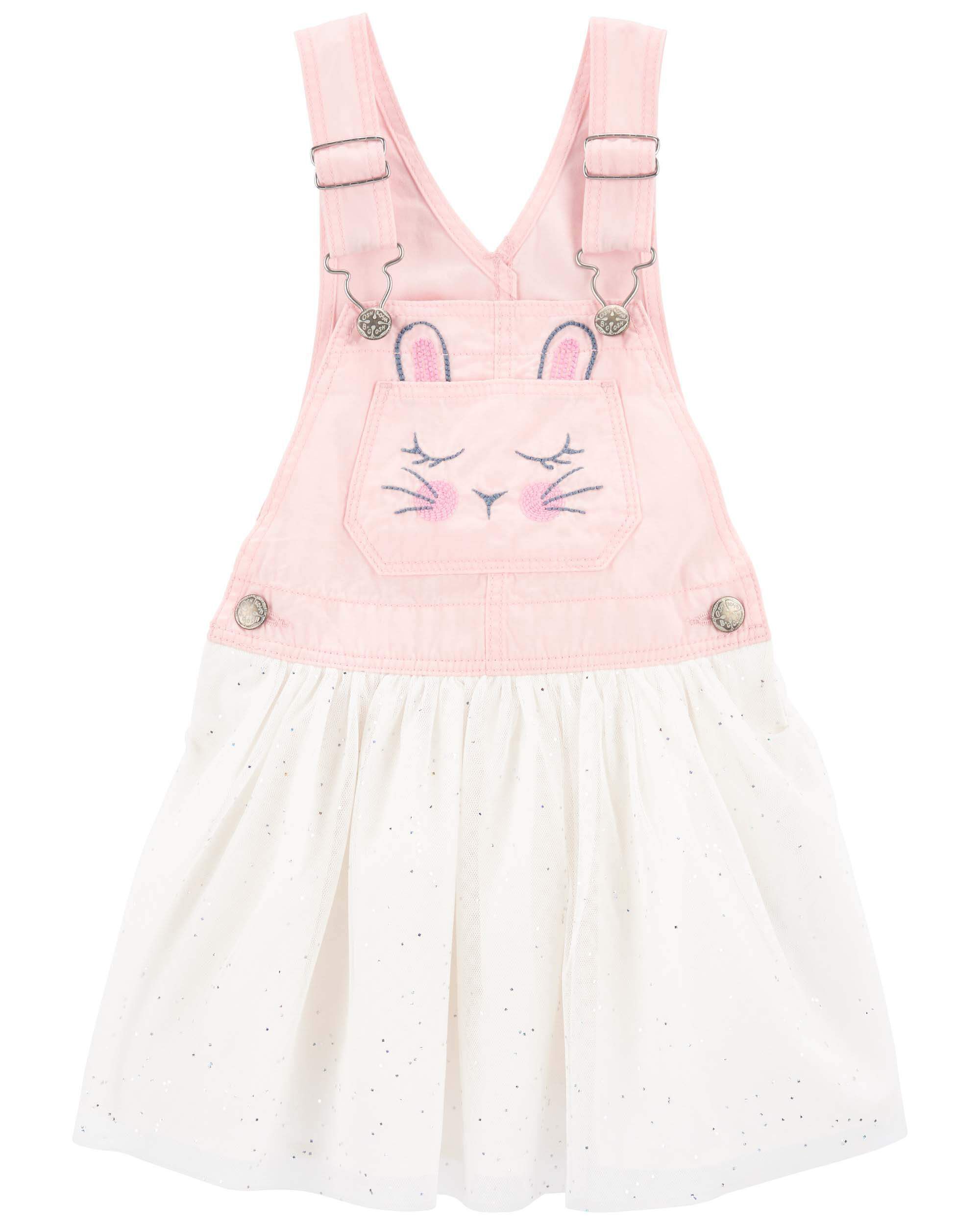 Carters pink bunny dress deals