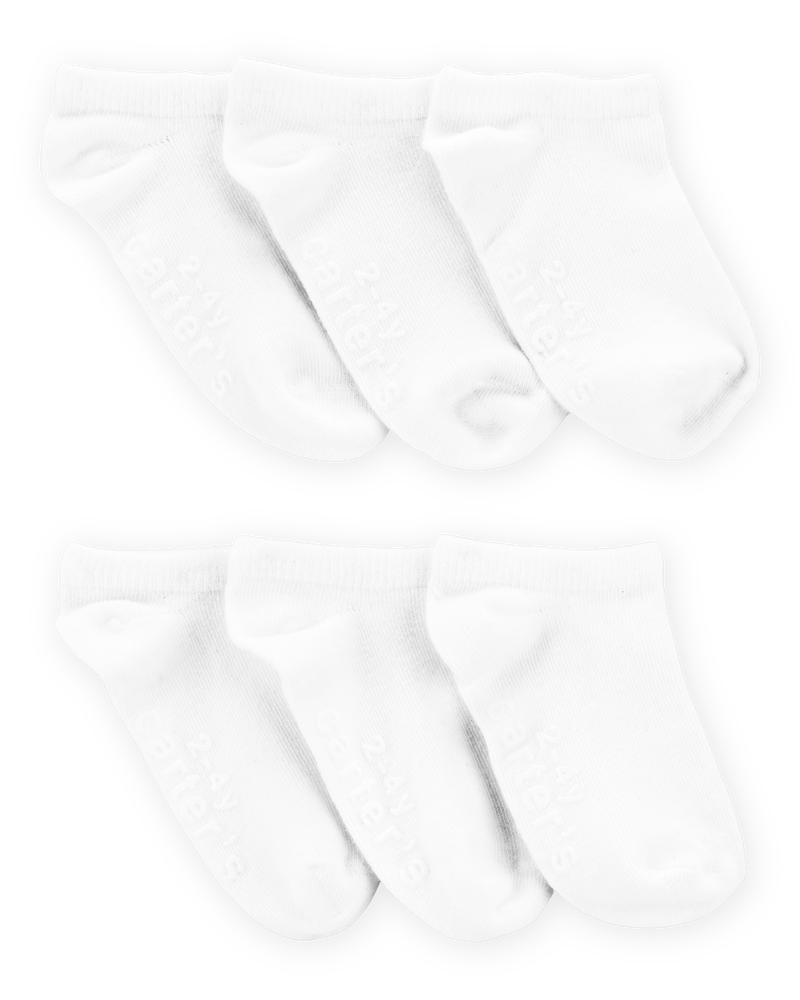 Toddler 6-Pack No-Show Socks, image 1 of 2 slides