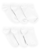 Toddler 6-Pack No-Show Socks, image 1 of 2 slides