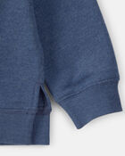 Toddler Boy French Terry Pullover Sweatshirt - Blue, image 2 of 4 slides