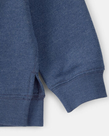 Tout-petit gar&ccedil;on - Chandail en jersey bouclette - Bleu, 