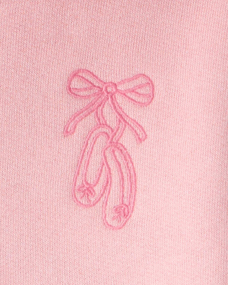 Baby Girl 2-Piece Ballet Long-Sleeve Hoodie & Pant Set - Pink, image 4 of 7 slides