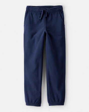 Garçons - Pantalons de jogging en polaire - Marine, 