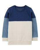 Kid Colourblock Fleece Sweatshirt, image 1 of 3 slides