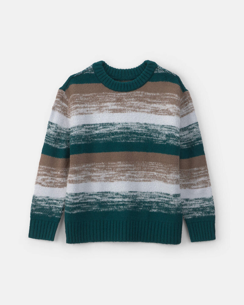 Boys Striped Long-Sleeve Sweater, image 1 of 4 slides