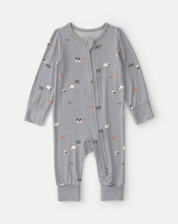 Baby Halloween PurelySoft&trade; 2-Way Zip Sleeper - Grey, 