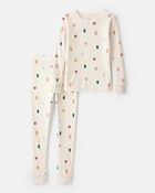 Kid Holiday Print 2-Piece Pyjama Set , image 1 of 3 slides