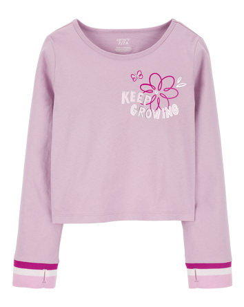 Kid Keep Growing Floral Long-Sleeve Tee, 