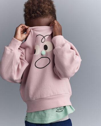 Tout-petit - Chandail &agrave; manches larges, &eacute;motions - Rose, 