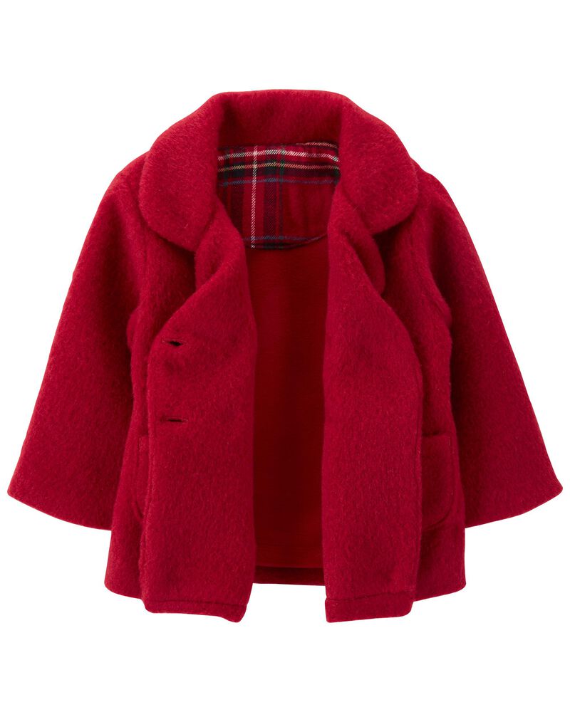 Fleece-Lined Peacoat, image 2 of 4 slides