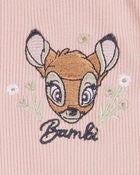 Toddler 2-Piece Bambi Flutter-Sleeve & Bike Short Set - Pink, image 4 of 5 slides