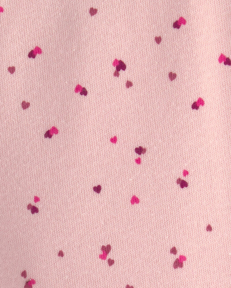 Baby Girl 3-Piece Heart Hooded Layering Set - Pink, image 4 of 5 slides