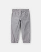 Toddler Boy Canvas Joggers - Grey, image 2 of 4 slides