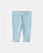 Baby Girl Rib Pants - Blue, image 1 of 4 slides