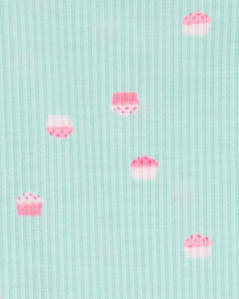 Toddler 2-Piece Cupcake Loose Fit Pyjamas, image 2 of 3 slides