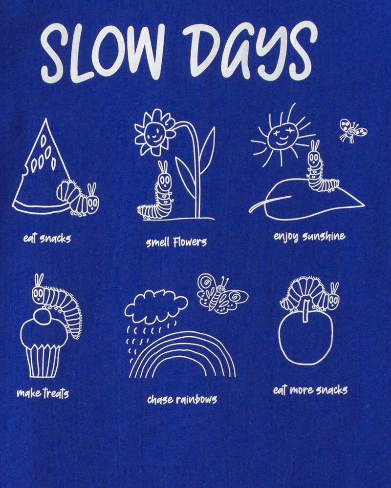 Toddler Boy Slow Days Graphic Tee - Blue, image 2 of 2 slides