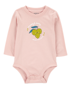Bébé Cache-couche à manches longues à motifs de citrons Mommy & Daddy , image 1 sur 3 diapositives