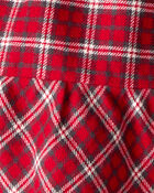 Toddler Girl Plaid Cotton Skirt - Red, image 5 of 6 slides