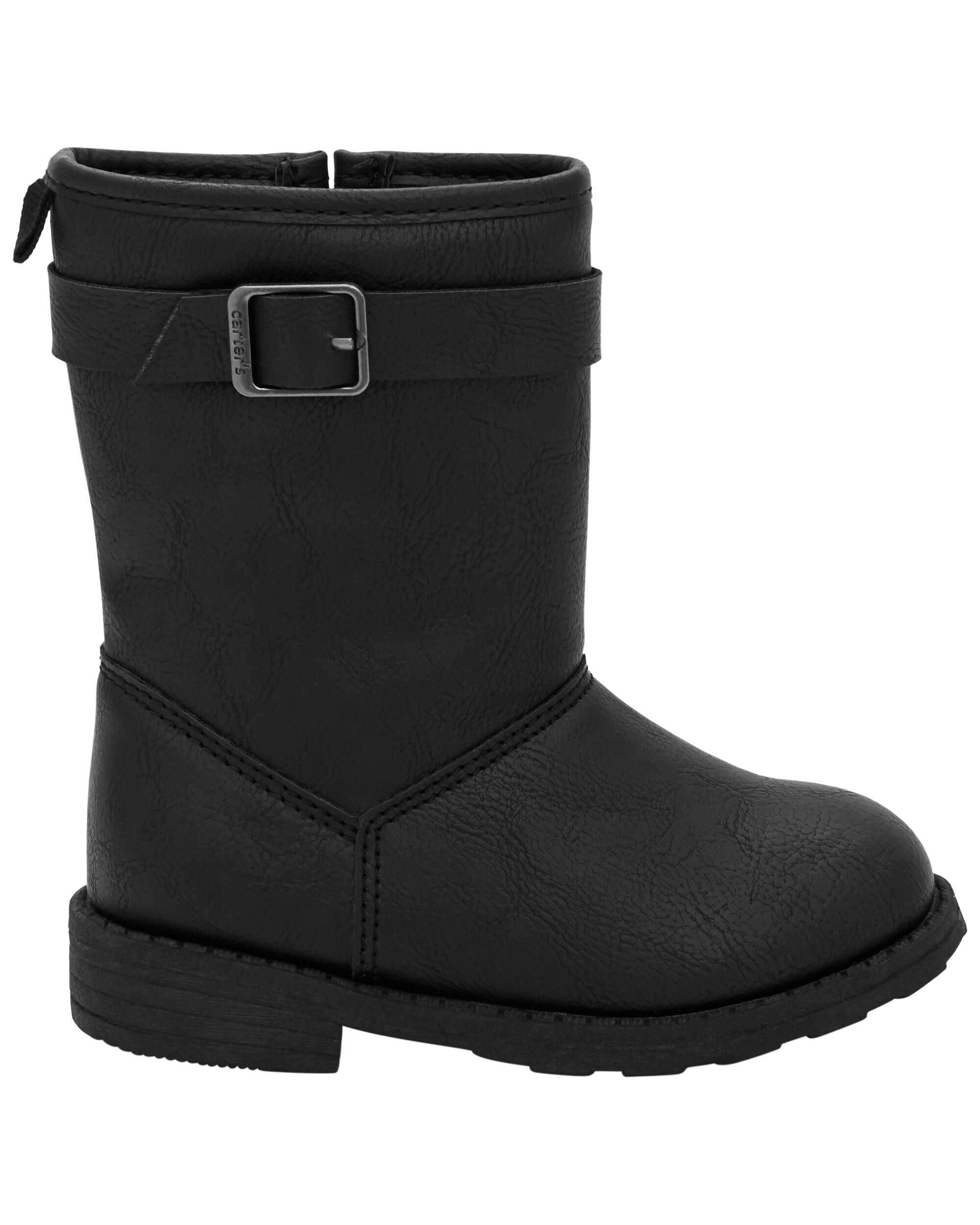 Kids high black boots sales