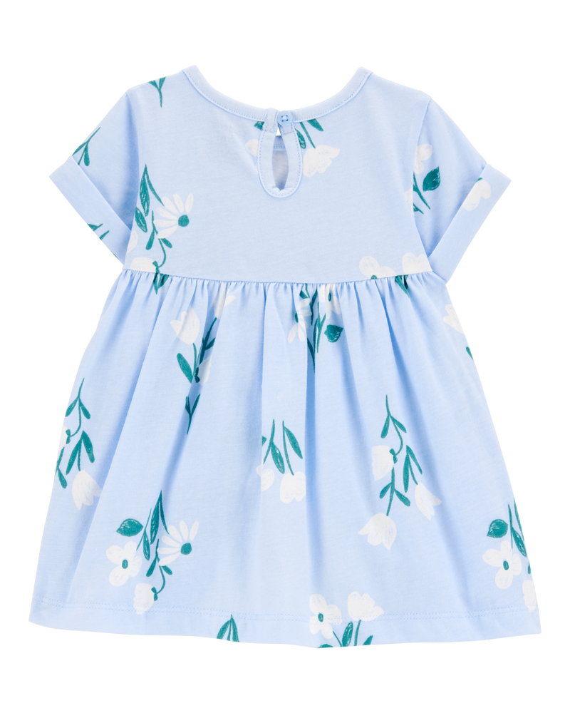 Baby Girl 2-Piece Floral Dress & Romper Set, image 2 of 6 slides